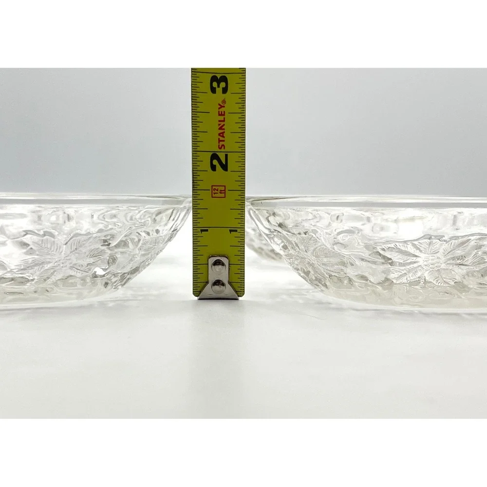 Vintage 1980s Princess House Fantasia Crystal Set Of 4 Dessert Fruit Bowls